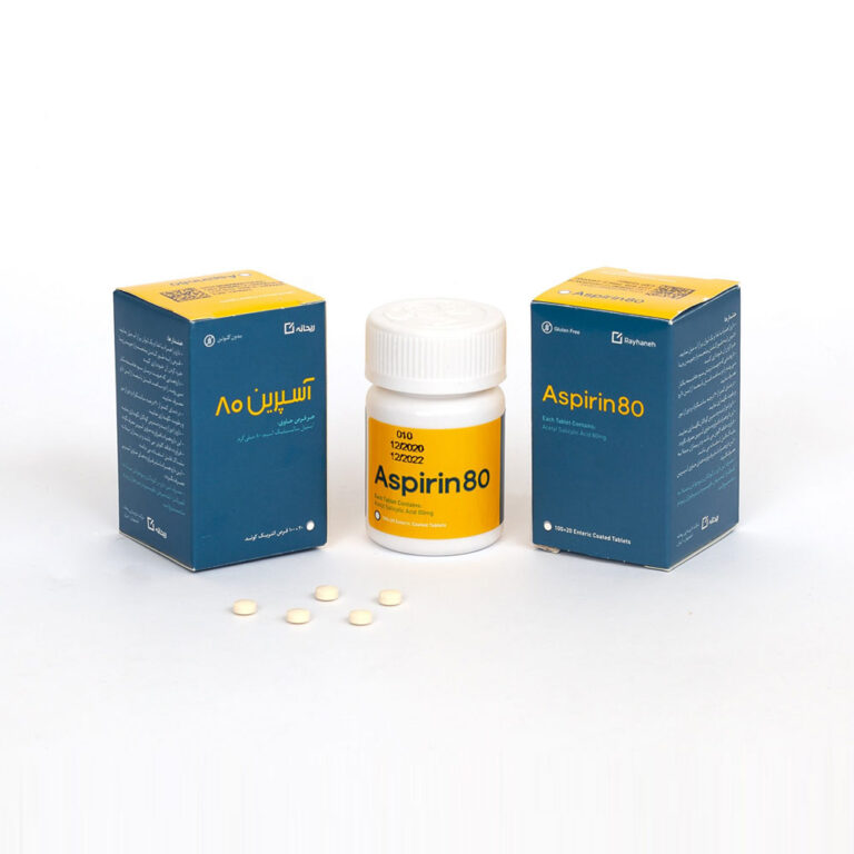 Aspirin 80 mg شرکت داروسازی ریحانه